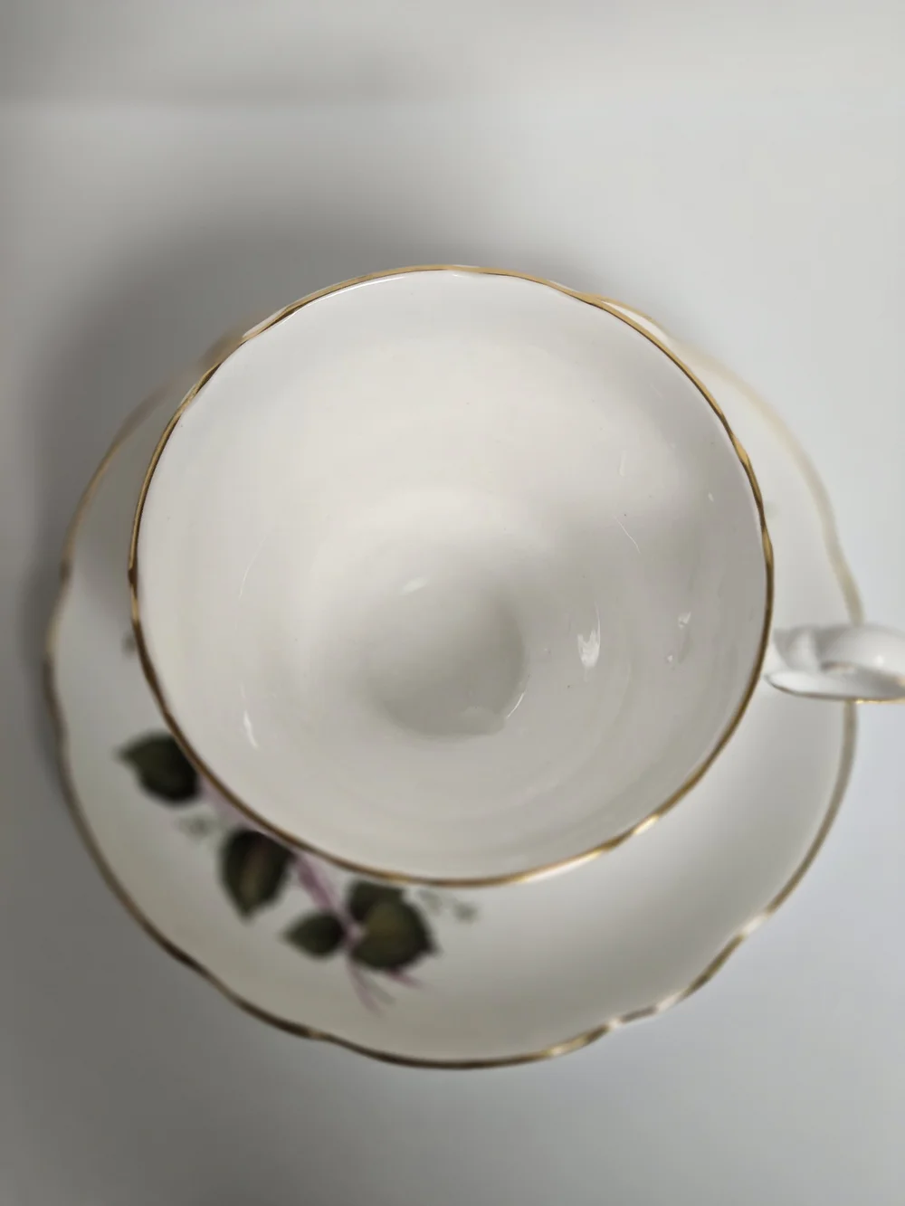 Porcelain Regency Teacup and Saucer Set